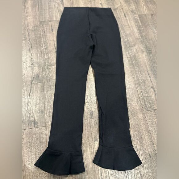 Lilly Pulitzer small ruffle black pants - Picture 4 of 6